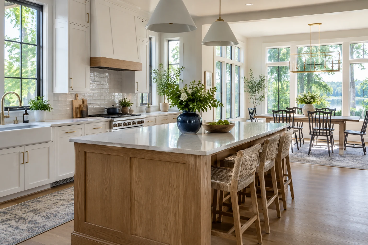 Clean sunlit kitchen in a Midwestern home